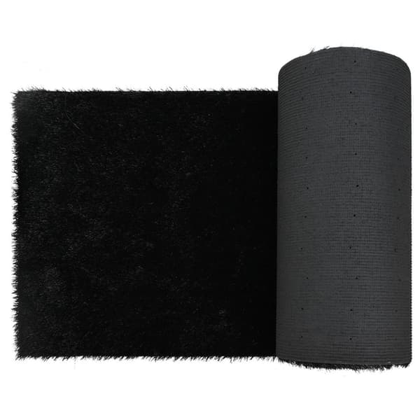 vidaXL Konstgräs Svart Polyeten, Polypropylen, SBR 1 x 2 meter, 30mm tjock