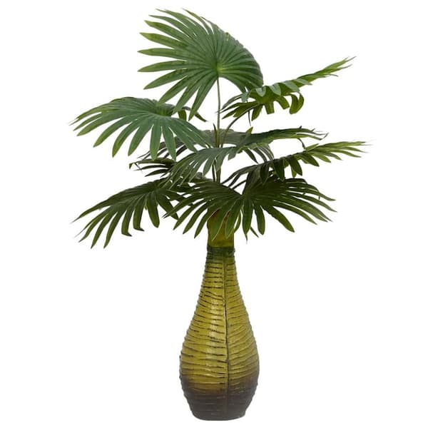 vidaXL kunstig palmeplante 9 blade 65 cm grøn