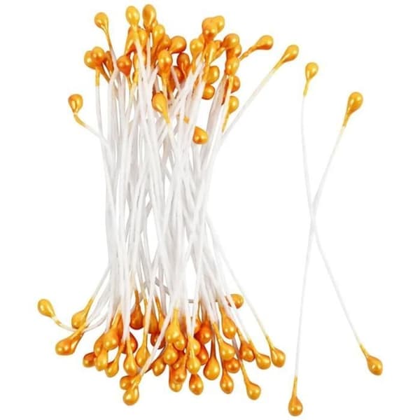 Pistiller Ståndare av blommor - Guld - 6,4 x 0,2 mm - 100 st