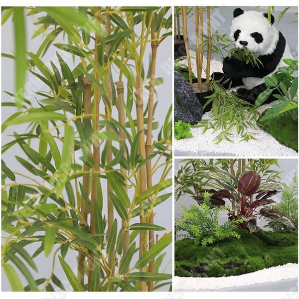 TD® Simulation Bambu Växt Kruka 75X75X150cm Konstgjord Bambu Falsk Bambu Falsk Grönska Krukväxt Inredning Props