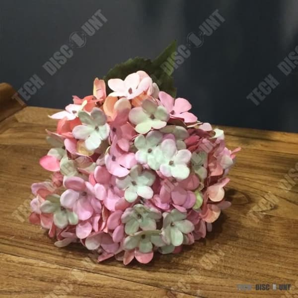 TD® konstgjord hortensia torr ros deco dekoration blomma konstgjord växt bröllop hem födelsedag flicka rum dekoration