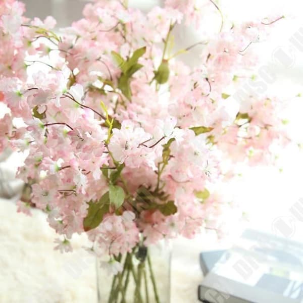 TD® konstgjorda körsbärsblommor dekoration inomhus utomhus trädgårdsfester bröllop stora realistiska blommor realistiska stjälkar