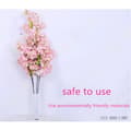 Miniatyrbild 4 av 4: TD® Konstgjord körsbärsrosa trädkruka Bröllopsblomma Torr plastgren utomhus heminredning Födelsedag japansk växt