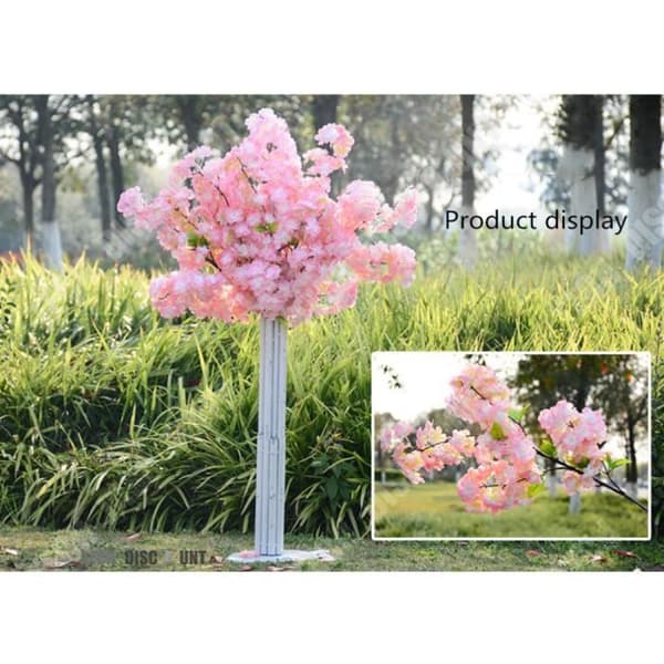 TD® Konstgjord körsbärsrosa trädkruka Bröllopsblomma Torr plastgren utomhus heminredning Födelsedag japansk växt