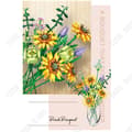 Miniatyrbild 2 av 4: TD® gör-det-själv-blockbukett Unik konstgjord blomma Solros kreativt arrangemang gör-det-själv-aktivitet för vuxna