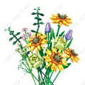 Miniatyrbild 1 av 4: TD® gör-det-själv-blockbukett Unik konstgjord blomma Solros kreativt arrangemang gör-det-själv-aktivitet för vuxna