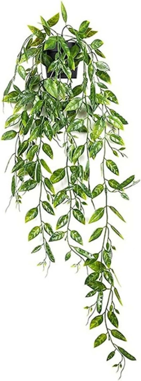Hængende kunstigt plante, herunder 1 kunstigt hængende plante (60 cm), med urtepotte, kunstige planter
