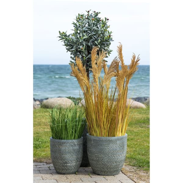 Plante, Kunstig Sorghum Græs, 35x30x110 cm, Naturlig