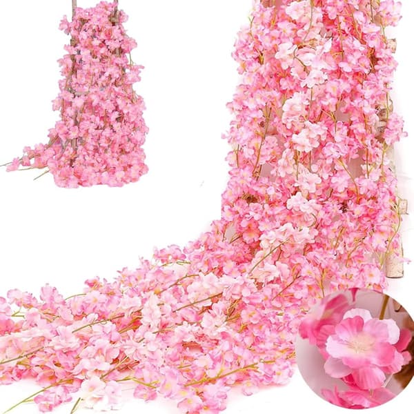 Konstgjorda Körsbärsblommor 1/3/12 St 180 cm Flera färger att välja mellan