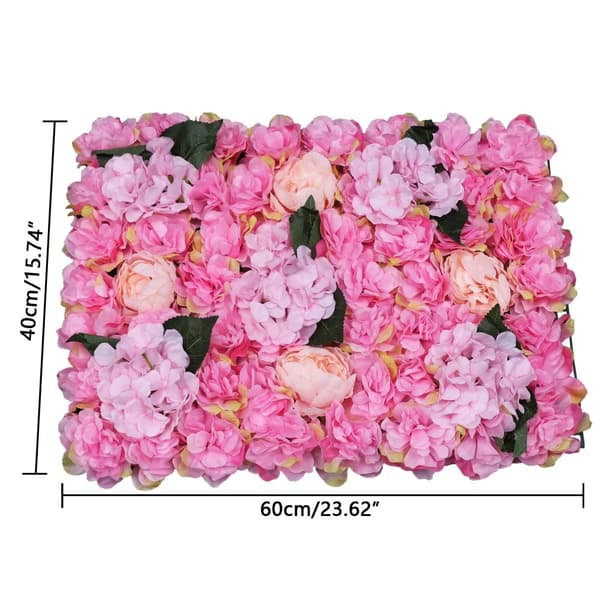 Konstgjorda Blomväggspaneler, Realistisk Rosa Design, Mångsidig Dekoration,Lavendel