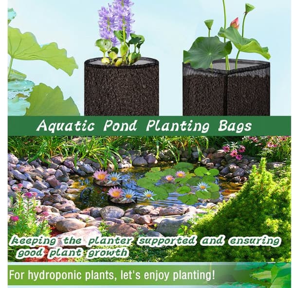 INF Mesh Aquatic Plant Pot - Sett med 4 for Vannhager Square