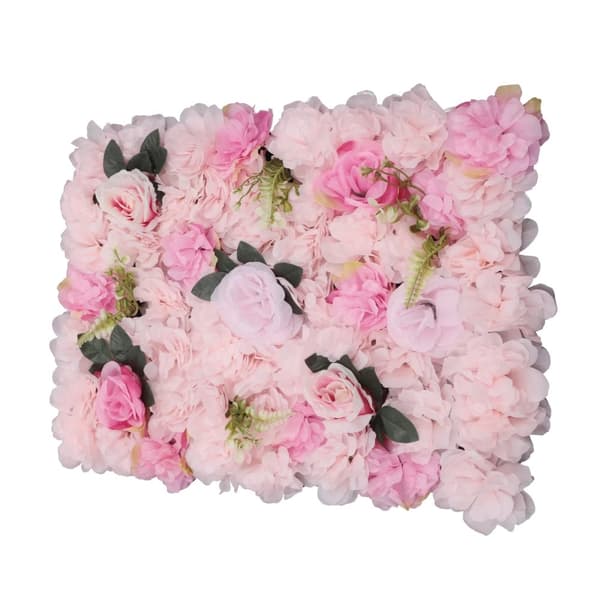 Kunstig Blomster Væg, Livlig Dahlia og Rose Arrangement, Silke og Plast Konstruktion, Nem Vedligeholdelse