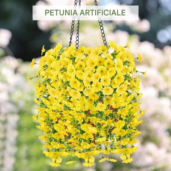 2 kpl UV-kestävä riippuva keinotekoinen Morning Glory viiniköynnös 75 cm - Todenmukaiset kukat puutarhan ja kodin sisustukseen