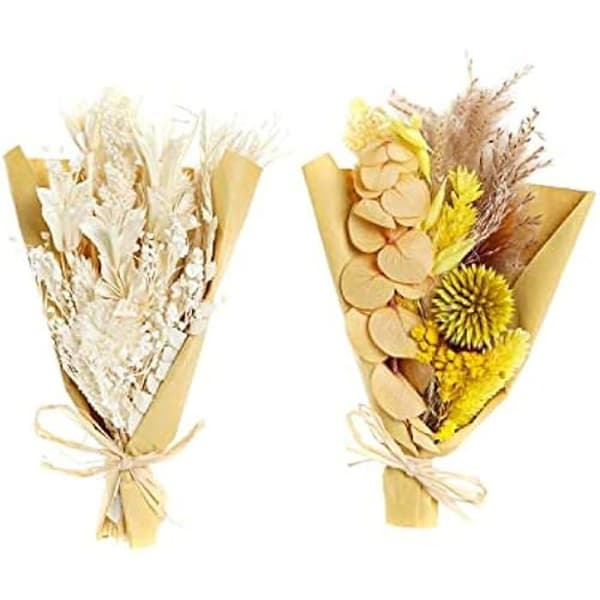 Bukett - DKD HOME DECOR - Gul och Beige - 20 x 30 x 20 cm - Konstgjorda blommor - Dekorativt