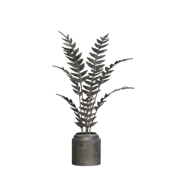 Växt i kruka 81cm Antik mässing Chic Antique
