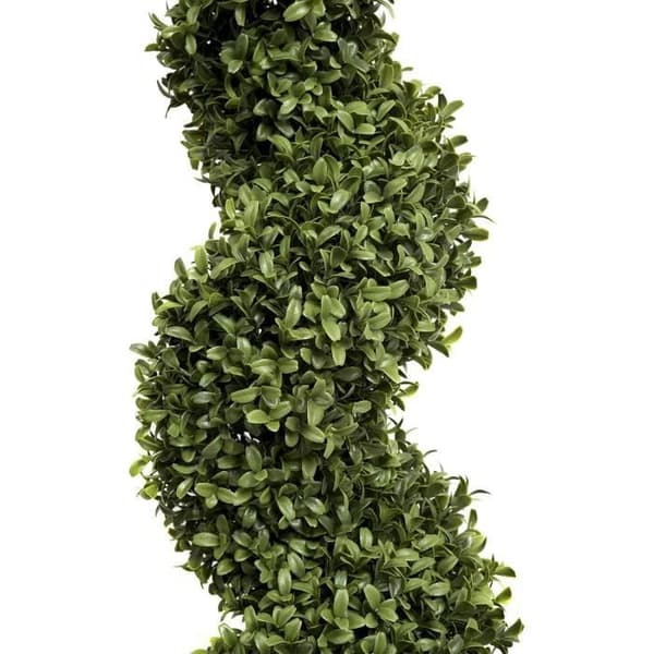 Paret av konstgjord buxbom i spiral av högsta kvalitet 120 cm - GreenBrokers