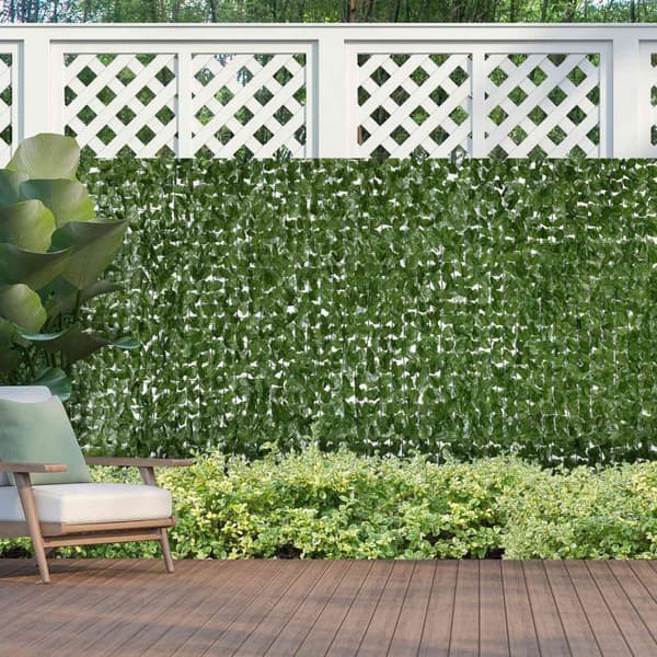 Rootzin keinotekoinen muratti hedge Privacy Screen - puutarhakoriste - UV -kestävät viheralueet - suurin yksityisyys - 3L x 1,5H M