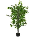 Miniatyrbillede 10 af 10: Rootz Artificial Ficus Tree - Art Plant - Realistisk udseende - Evergreen & Easy Care - Plastic & Cement Pot - 135 cm højde