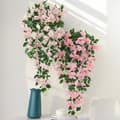 Miniatyrbillede 3 af 4: 90cm kunstig kirsebærblomst vin, UV-bestandig hængende kunstig lavet, vægdekoration til bryllup og hjem