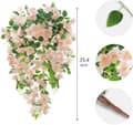 Miniatyrbillede 6 af 7: 90cm kunstig kirsebærblomst vin, UV-bestandig hængende kunstig lavet, vægdekoration til bryllup og hjem