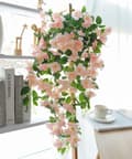 Miniatyrbillede 1 af 7: 90cm kunstig kirsebærblomst vin, UV-bestandig hængende kunstig lavet, vægdekoration til bryllup og hjem