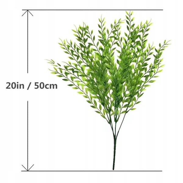 KONSTGJORD VÄXT VILD WILKINA HÄNGANDE HEM REALISTISK BLOMM 50cm