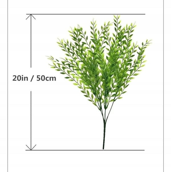 KONSTGJORD VÄXT VILD WILKINA HÄNGANDE HEM REALISTISK BLOMM 50cm