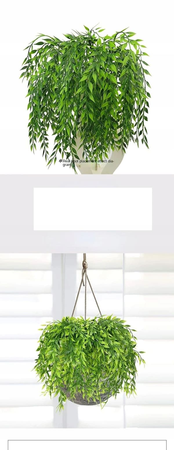 KONSTGJORD VÄXT VILD WILKINA HÄNGANDE HEM REALISTISK BLOMM 50cm