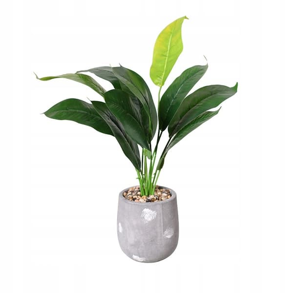KONSTGJORD KRUKVÄXTA REALISTISK 45 cm Spathiphyllum för HEMMAKONTOR