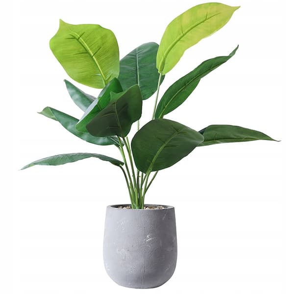 KONSTGJORD KRUKVÄXTA REALISTISK 45 cm Spathiphyllum för HEMMAKONTOR