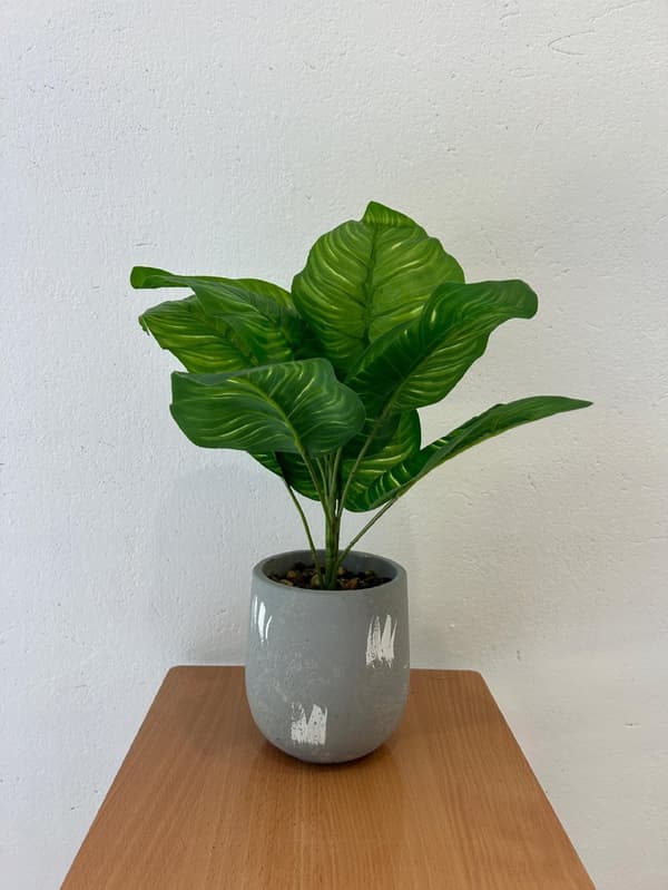 KUNSTIG PLANTEBLOMST I POTTE TIL HJEMMEKONTOR REALISTISK 37 cm CALATEA