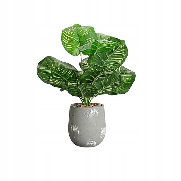 KUNSTIG PLANTEBLOMST I POTTE TIL HJEMMEKONTOR REALISTISK 37 cm CALATEA