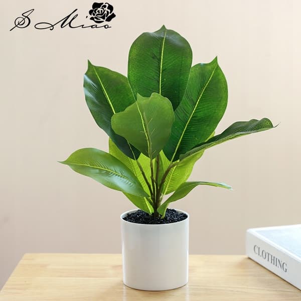 KUNSTIG POTTEPLANT REALISTISK 34CM FICUS FIGEN DEKORATION