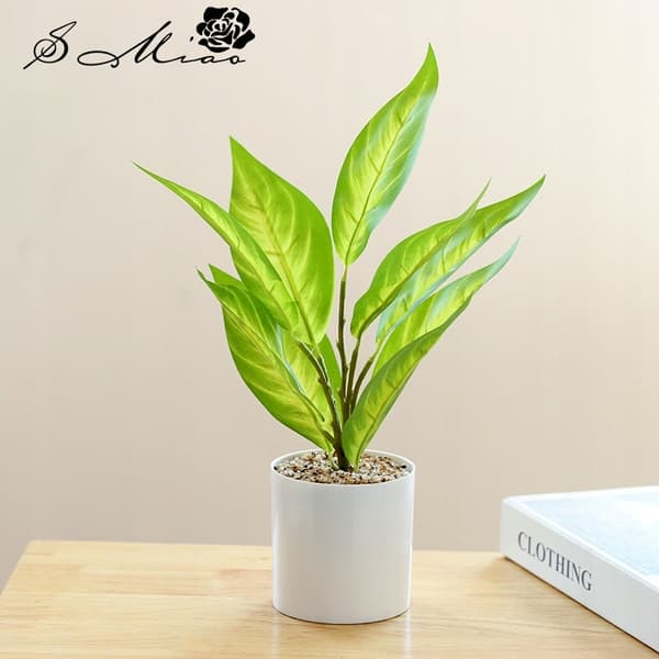 KUNSTIG POTTEPLANTE REALISTISK 34CM BUSK BONSAI DEKORATION