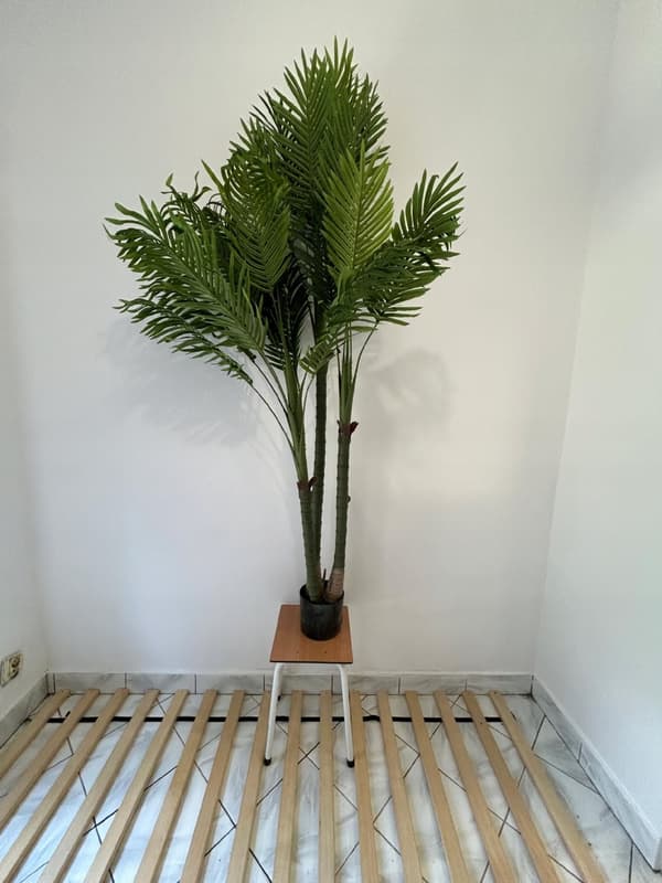 KUNSTIG TRIPEL EKSOTISK PALME I EN REALISTISK POTTE 200 cm
