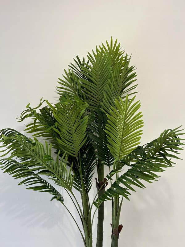 KUNSTIG TRIPEL EKSOTISK PALME I EN REALISTISK POTTE 200 cm