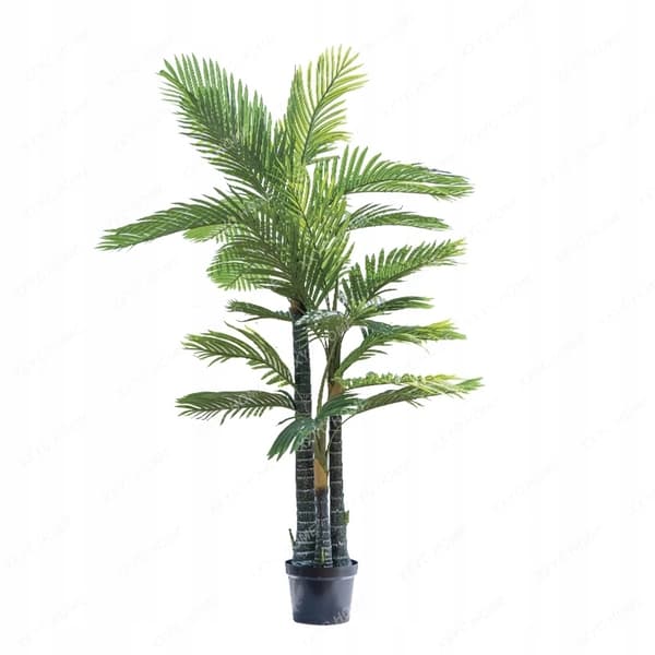 KUNSTIG TRIPEL EKSOTISK PALME I EN REALISTISK POTTE 200 cm