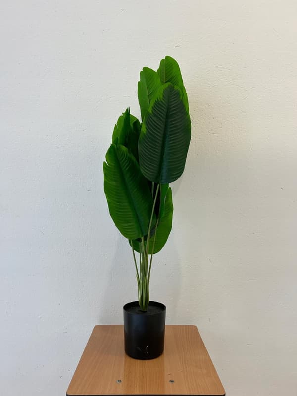 KUNSTIG BANANPALME I POTTE REALISTISK 120 cm Dekoration