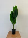 Miniatyrbillede 2 af 2: KUNSTIG BANANPALME I POTTE REALISTISK 120 cm Dekoration