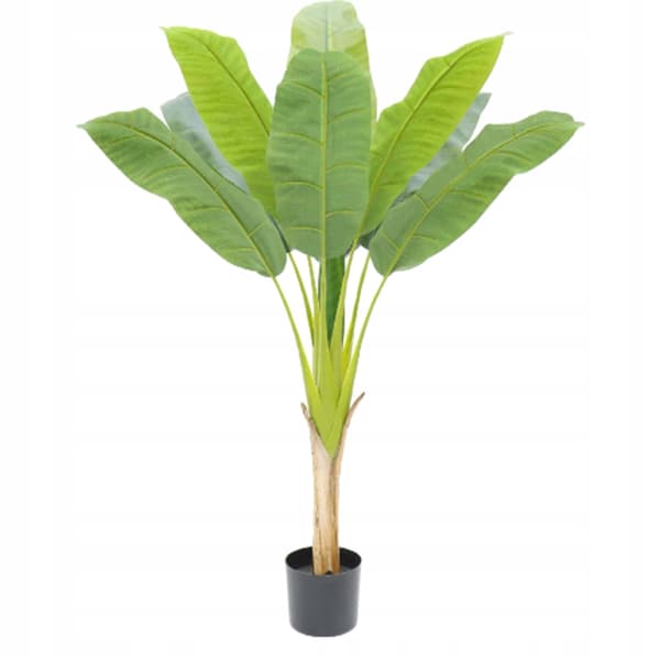 KUNSTIG BANANPALME I POTTE REALISTISK 120 cm Dekoration