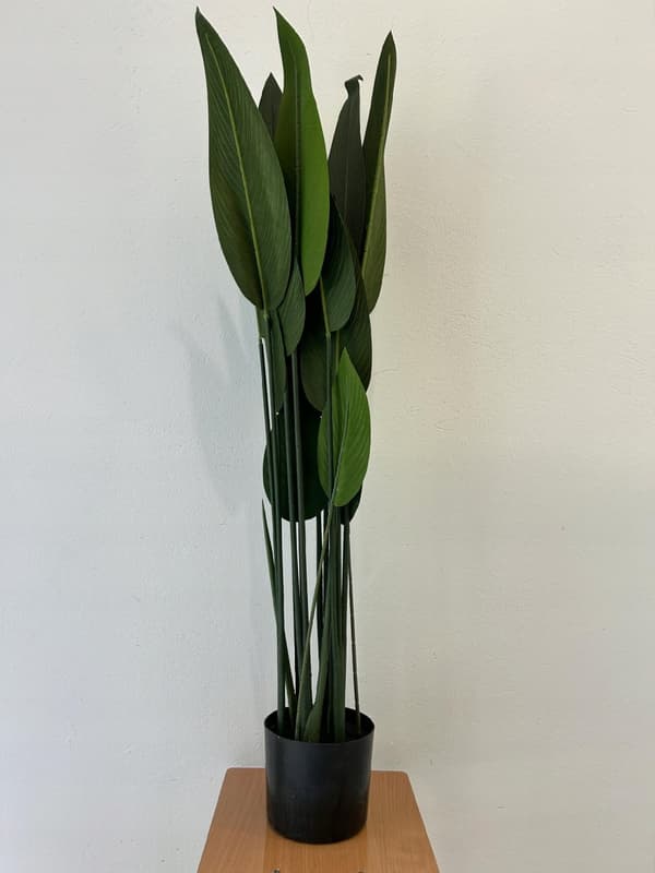 KUNSTIG PLANTE BANANPALME XXL I REALISTISK POTTE 110 cm