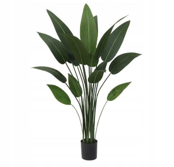 KUNSTIG PLANTE BANANPALME XXL I REALISTISK POTTE 110 cm