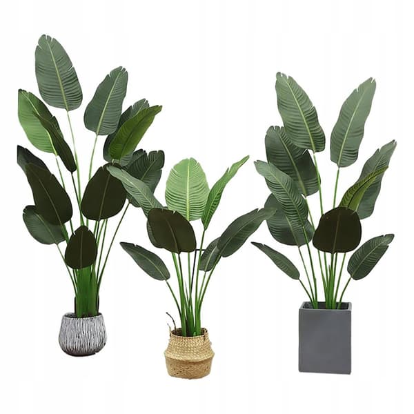 KUNSTIG PALMEPLANTE Strelitzia PARADISFUGL I POTTE REALISTISK 180cm