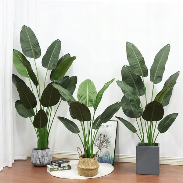 KUNSTIG PALMEPLANTE Strelitzia PARADISFUGL I POTTE REALISTISK 180cm