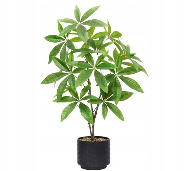 KUNSTIG PACHIRA-PLANTE I POTTE REALISTISK 60 cm SMUK BUSK