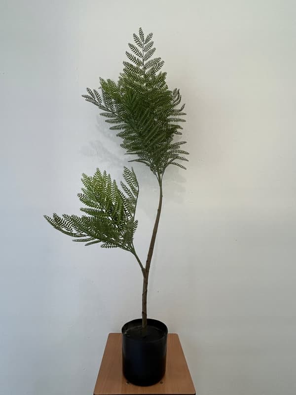 KUNSTIG MIMOSA JAKARANDA PLANTE I POTTE REALISTISK 110 cm HJEMMEKONTOR