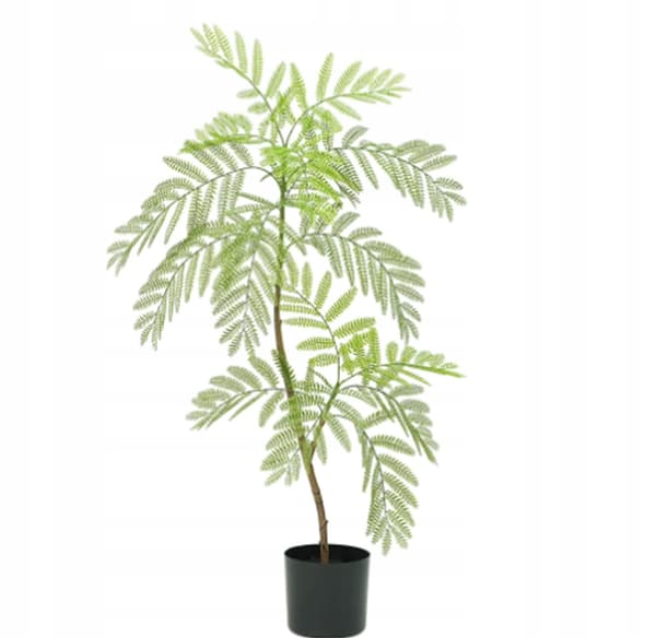 KUNSTIG MIMOSA JAKARANDA PLANTE I POTTE REALISTISK 110 cm HJEMMEKONTOR