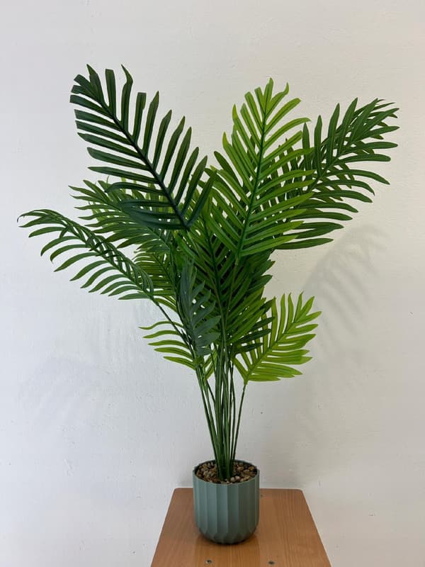 KUNSTIG ARECA-PLANTE HAWAIIANSK PALME I POTTE REALISTISK 90 cm ARECA