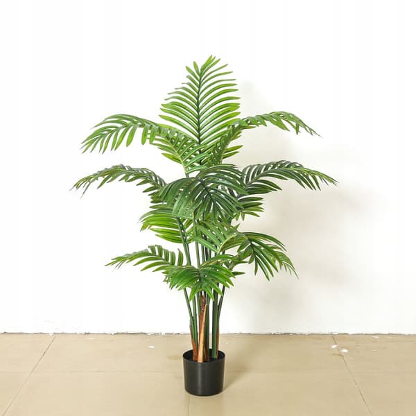 KUNSTIG ARECA-PLANTE HAWAIIANSK PALME I POTTE REALISTISK 90 cm ARECA