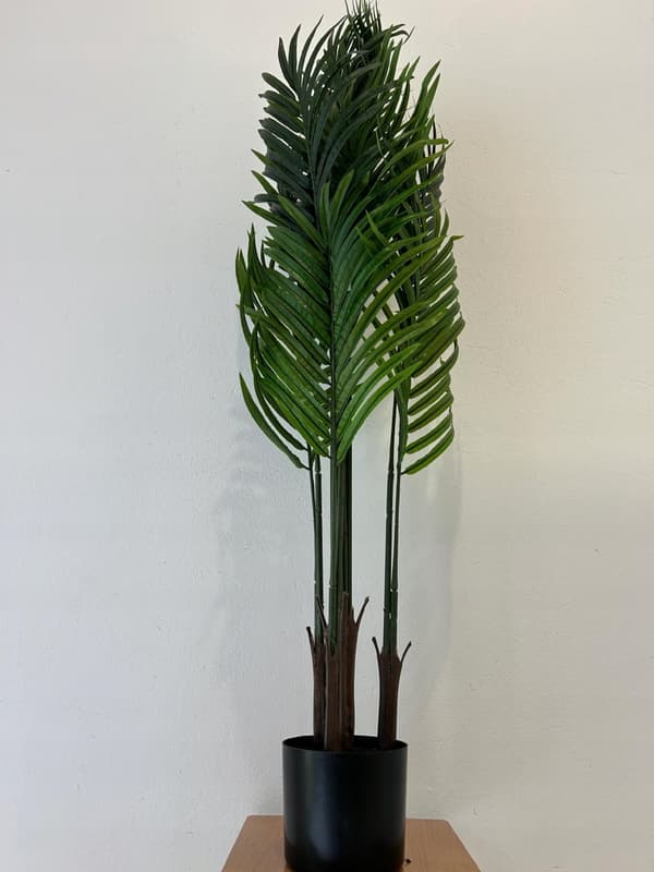 KUNSTIG ARECA-PALM HAWAII-PLANTE I POTTE REALISTISK 120 cm FIN